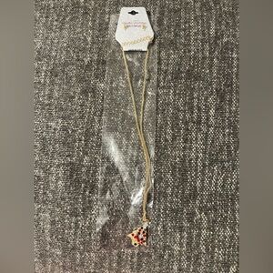 NWT Gold Chain Colorful Rhinestones Christmas Tree Necklace and Stud Earrings